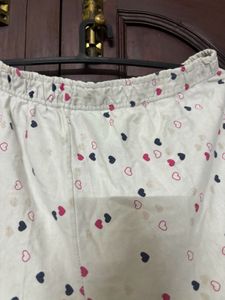Cute Heart Print Pajama Pants