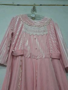 Elegant Pink Ethnic Gown