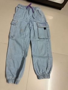 Denim joggers Pants