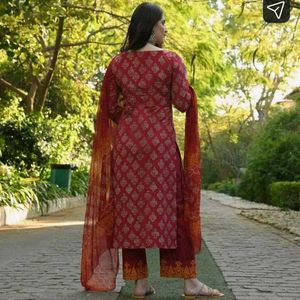 Kurt pant and dupatta set