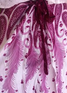 Boho Paisley Print Palazzo Pantsband cotton top