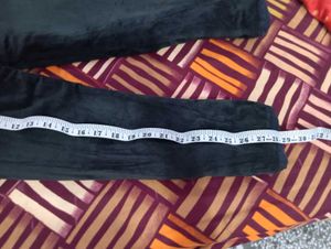 Black Denim Jeans,fully warm, velvet inside part