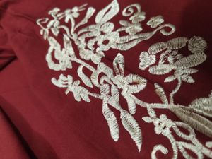 Maroon Embroidered Co-Ord Set