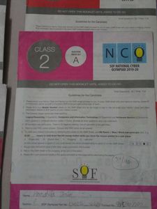 Questions Paper Olympiad Class 2,