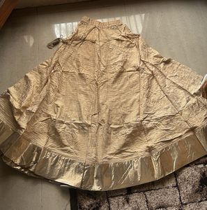 PANTALOONS Golden Ethnic Skirt