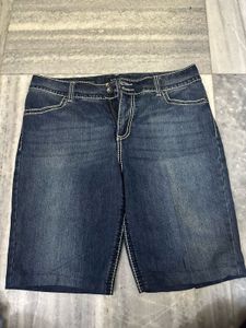 Nine West Y2K Women's Blue Denim Bermuda Shorts