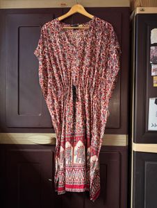 Bohemian Print Kaftan Dress