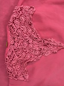 Pink Translucent Top For women
