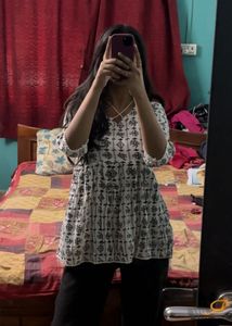 Printed Flared Kurti/Top