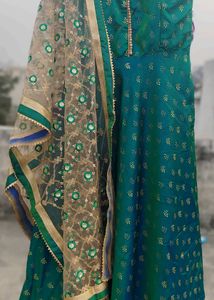 Teal Green Lehenga Choli with Dupatta