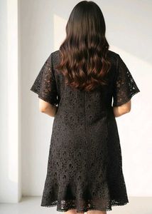 Elegant Black Lace Dress