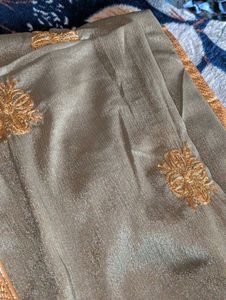 Elegant Grey Embroidered Kurta Set