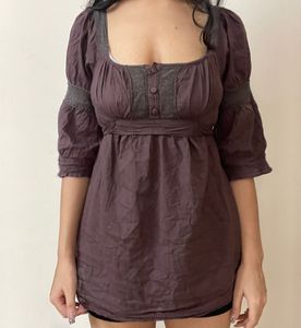 grunge milkmaid Style Tunic Top💗💗