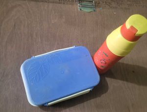 Plastic Tiffin Box with Water Bottle