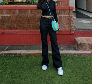 Black Flare Jeans