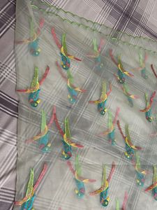 Embroidered Organza Dupatta