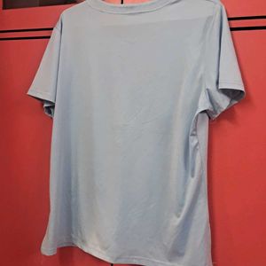 Light Blue Embellished T-Shirt