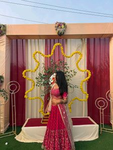 Sequinze Vibrant Pink Lehenga Choli Set