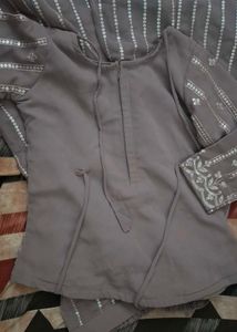 Embellished Kurta Set with Palazzo