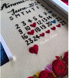 Hand Embroidered Photo Frame