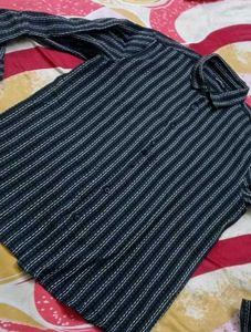 Striped Button-Down Shirt