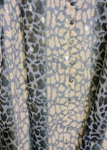 Grey Black Multi Print Top For Healty Girl Or Women