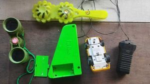 Vintage Toy Lot - Car, Binoculars &amp; More!