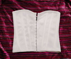PrettyLittleThing White Corset Top