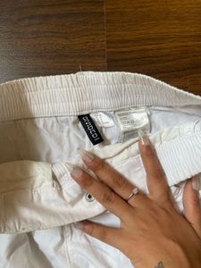 White Cargo Pants