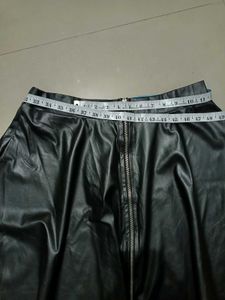 Plus Size Leather Flared Stylish Skirt Fits 36-40