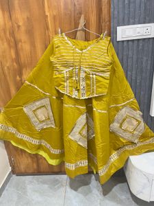 Navratri designer lahenga and choli two ps gold co
