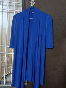 Women's Blue Open Front shrug