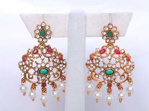 Combo of long necklace(haaram) and earrings