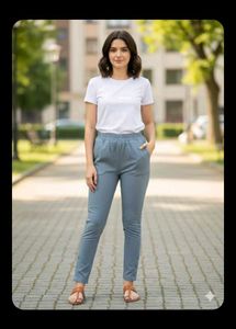Comfortable Casual Blue Pants