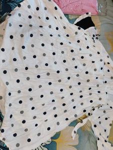 Polka Dot White Dress