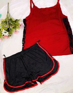 very beautiful and comfortable slip with shorts