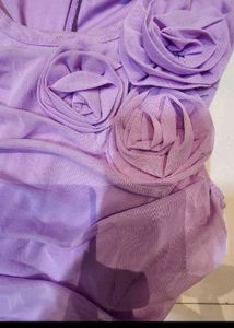 Cover Story Elegant Lavender Ruched Bodycon Dress