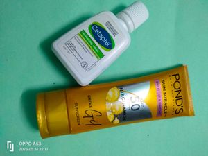 Cetaphil Lotion &amp; Pond's Sunscreen SPF 50