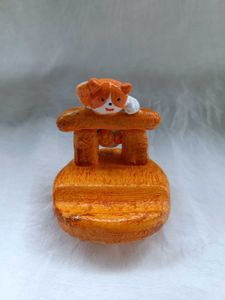 Cute Clay Cat Phone Stand