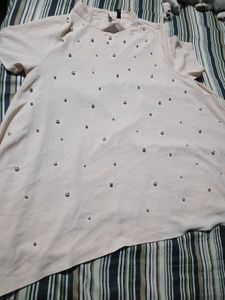 Sheer Pearl Embellished Top