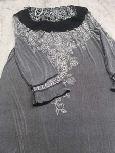 Black &amp; White Print Dress