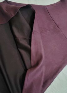 Maroon Knee Length Dress