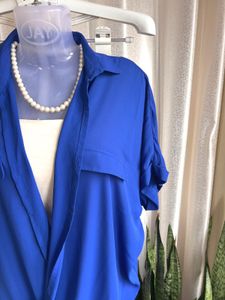 Imported stylish Royal Blue Wrap Top