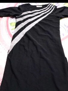 Striped Black Kurti