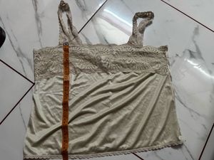Lace Trim Camisole Slip Top