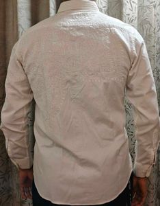 Gabbana Men's White Textured Shirt