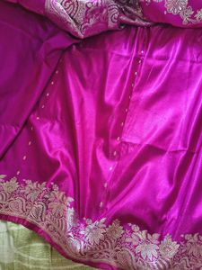 Stunning Purple Banarasi pure Silk Saree