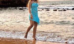 Sparkling Blue Cocktail Dress