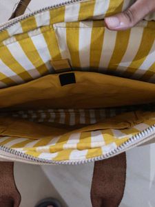 Stylish Canvas &amp; Leather Messenger Bag