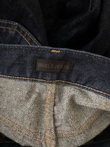 UNIQLO Classic Dark Wash Wide Leg Jeans